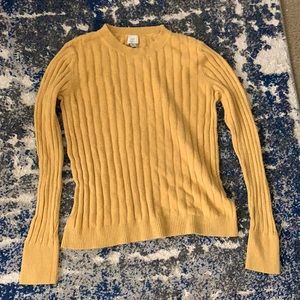Yellow sweater top